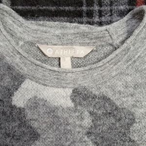 Athleta Alpaca blended sweater Heather Camo